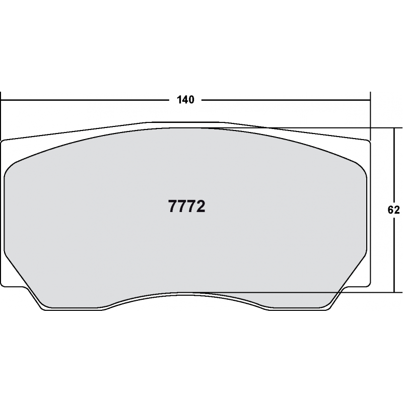 Sprint / medium distance compound with smooth bite. Race brake pads - Fiat / Mitsubishi
Peugeot / Skoda